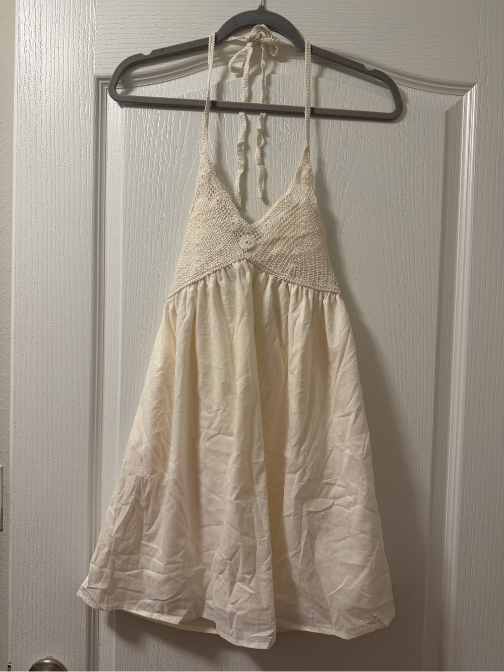 Crochet Halter Midi Dress